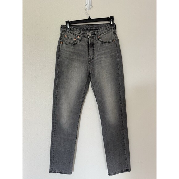 Levi’s Premium 501 80s Classic Mom Jeans In Gray Size 25x30 Casual Grunge Pants - Picture 1 of 9
